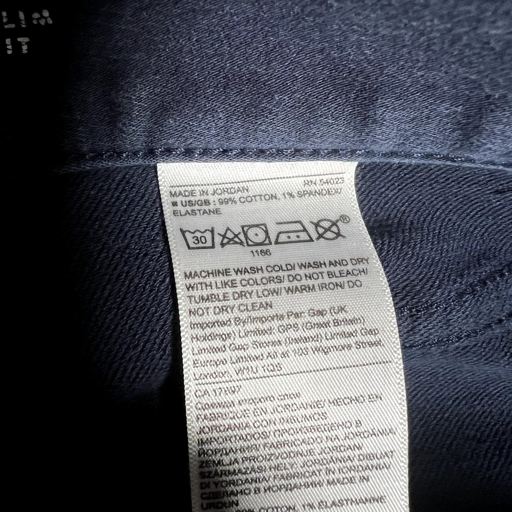 Banana Republic Jeans Mens 33x33 Blue Traveler Slim Straight Casual Preppy Logo - Picture 10 of 11